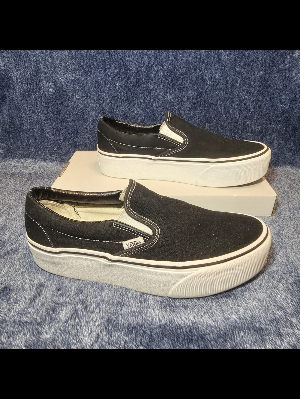 Vans Classic Slip-On Platform Sneakers - Black